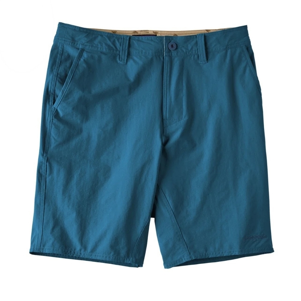 Patagonia Wavefarer Stretch Walk Shorts Glass Blue 36 Teal